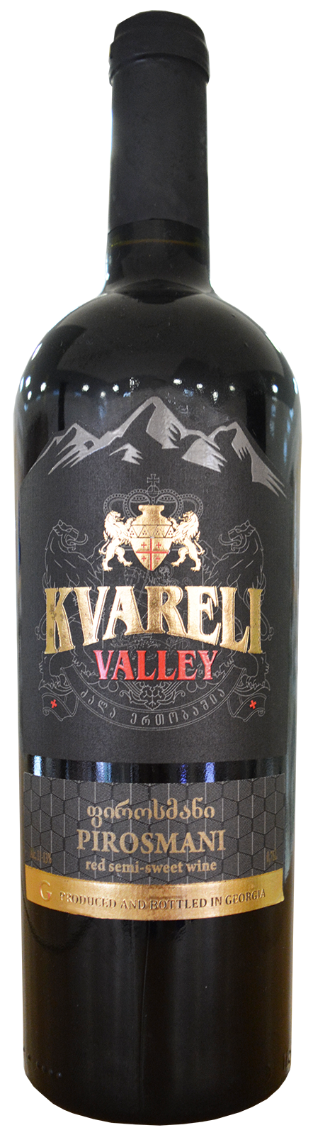Вино «KVARELI VALLEY» PIROSMANI, красное полусладкое, столовое, 0,7 л.