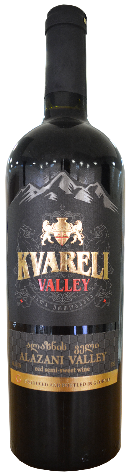 Вино «KVARELI VALLEY» ALAZANI VALLEY, красное полусладкое, столовое, 0,7 л.